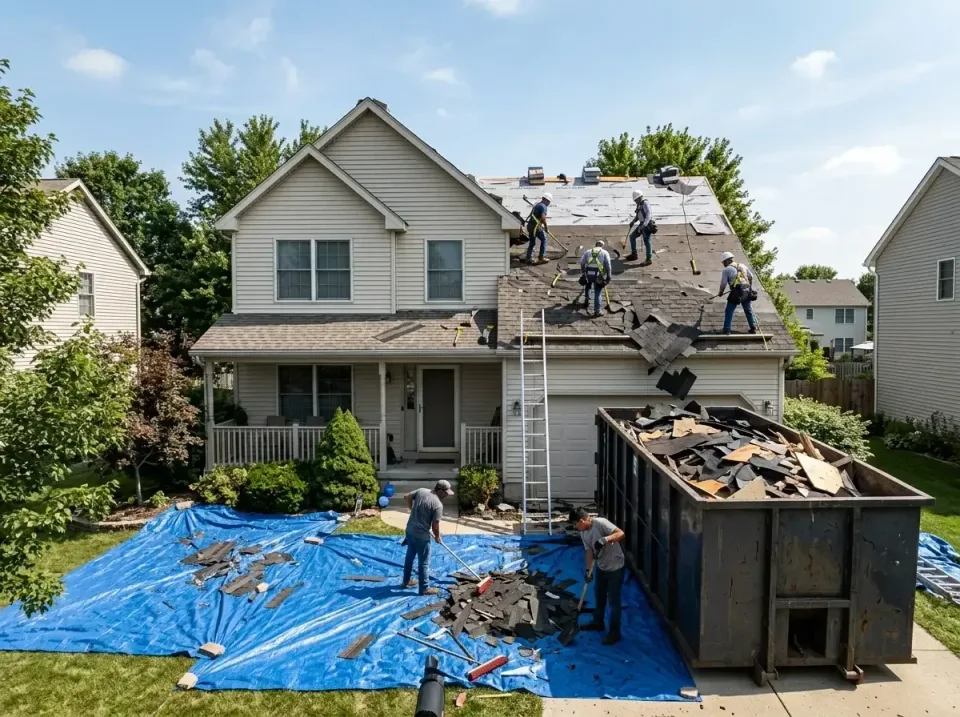 roof-replacement-debris-remova-004 — frequently asked questions, Cheapest Dumpster Rentals in Dry Run, OH